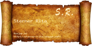 Sterner Rita névjegykártya